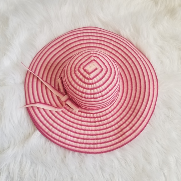 Pink Ribbon Floppy Sun Hat - Picture 2 of 7